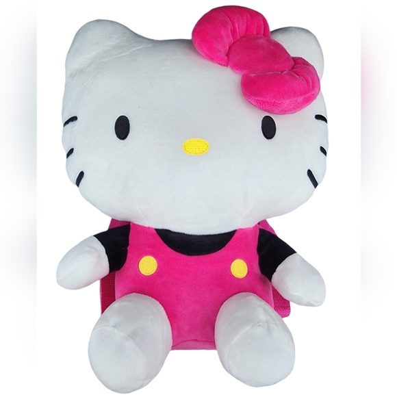 Sanrio Hello Kitty Plush Adjustable Backpack 3D - Picture 1 of 2